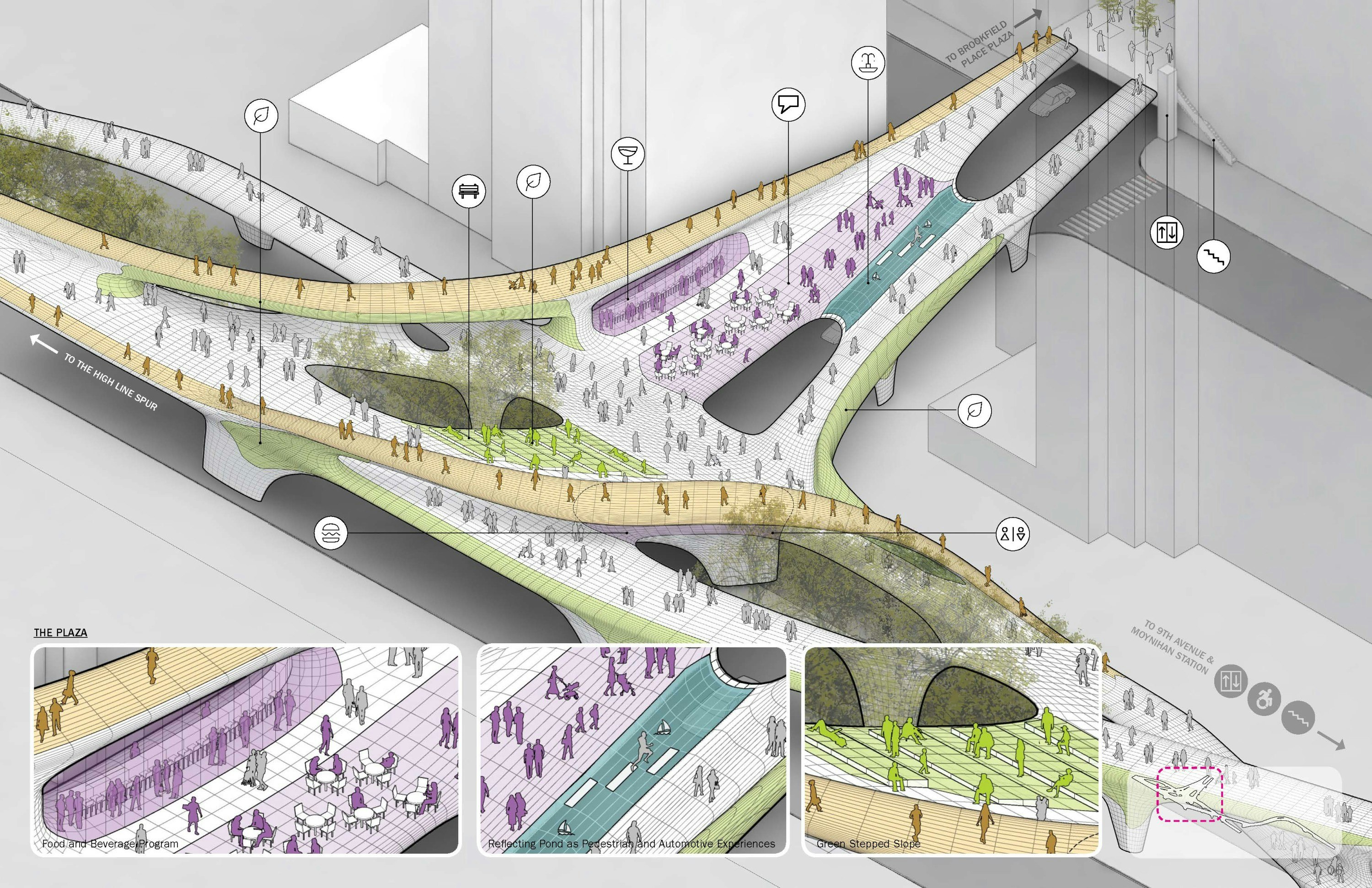 Architectural Map of midtown Viaduct.