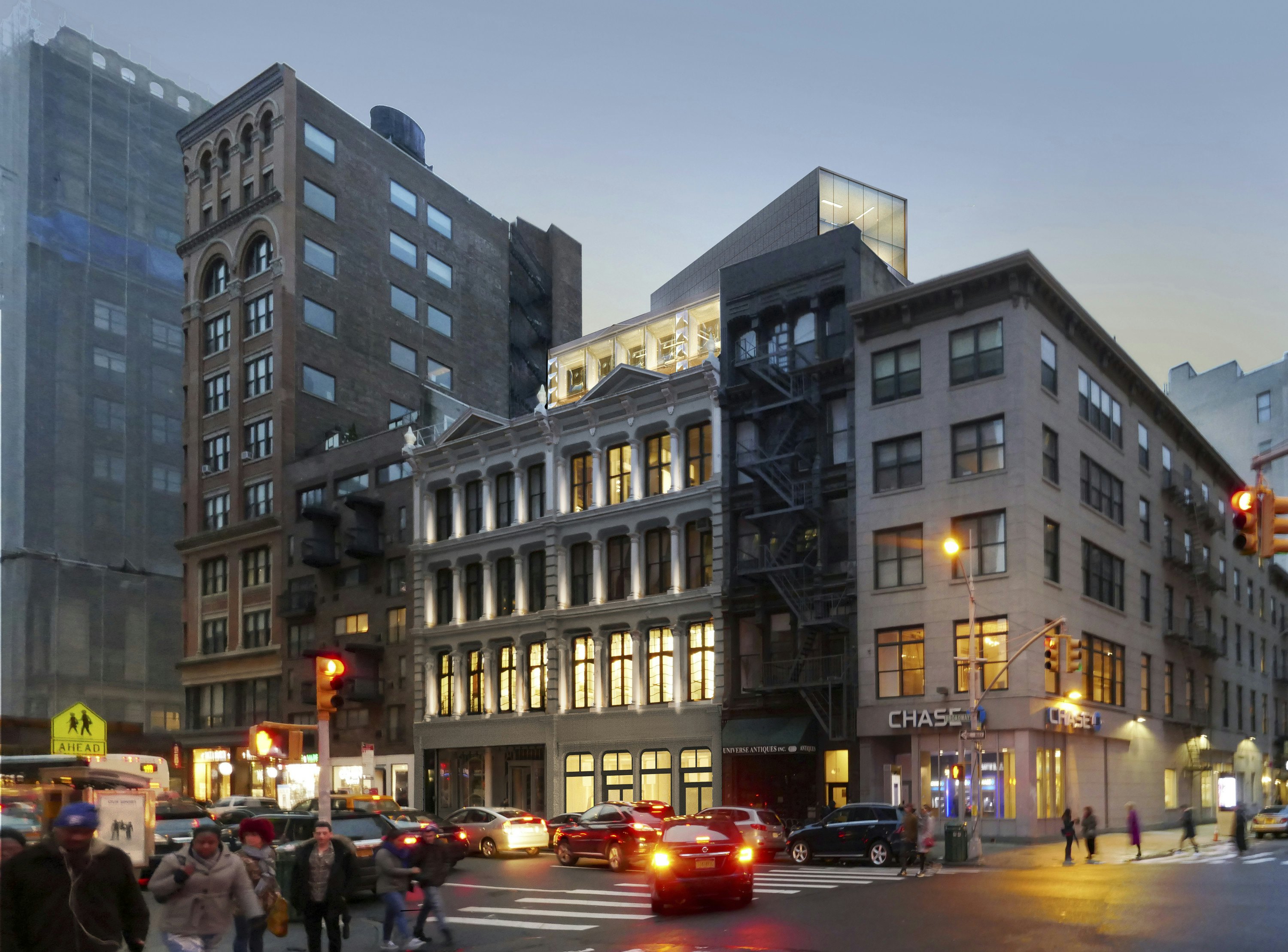 At 827-831 Broadway, DXA Studio Designed a Three-Story Addition That Abstracts Light— and Considers a Cultural Landmark's Aesthetic Merit